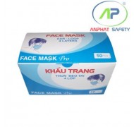 Khẩu trang y tế 4 lớp (Màu Xanh)